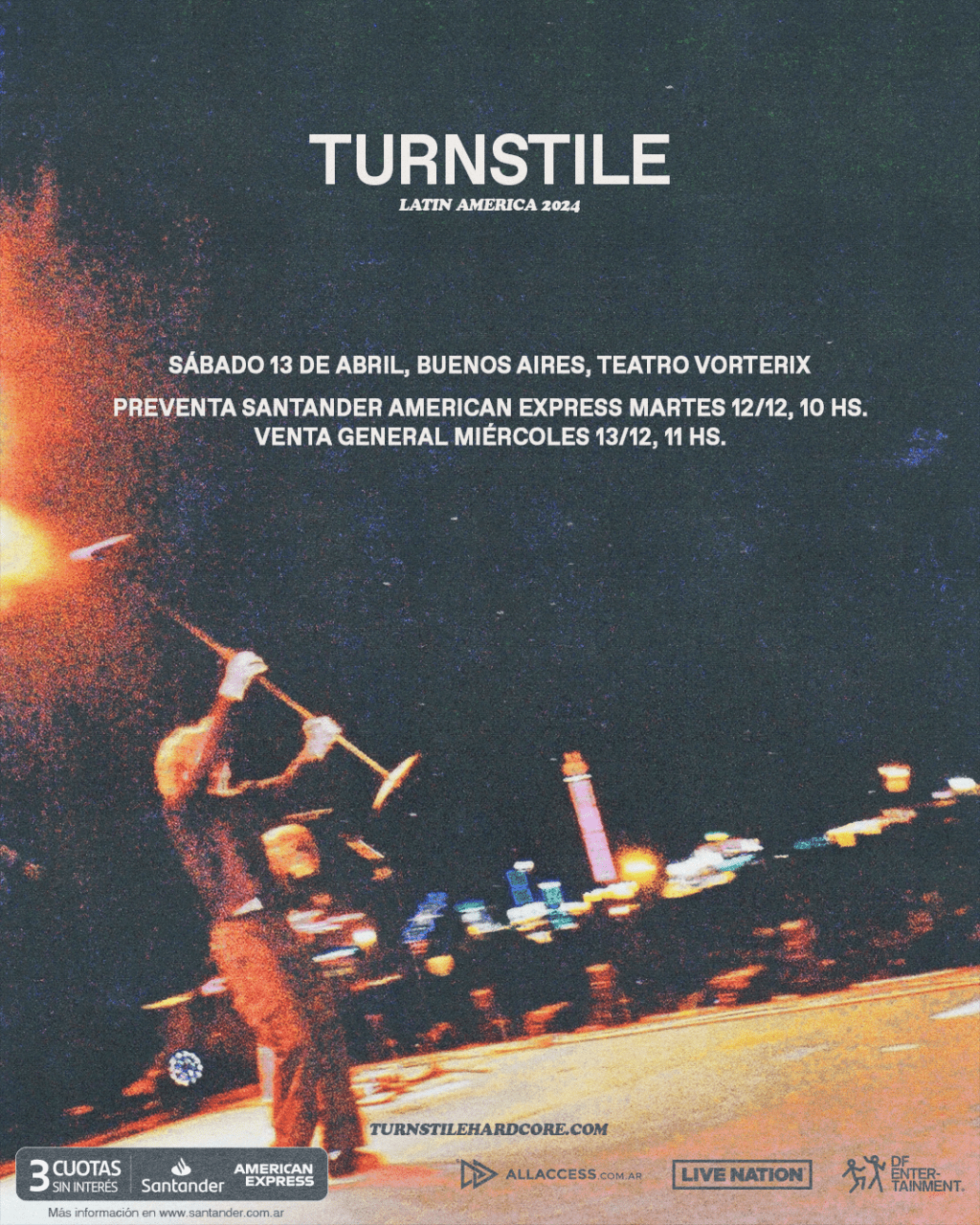 Turnstile anuncia su primer&nbsp;Vorterix