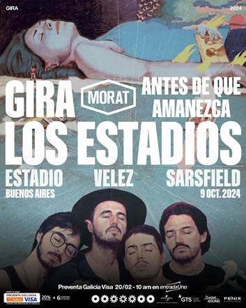 ¡Morat tocará en&nbsp;Vélez!