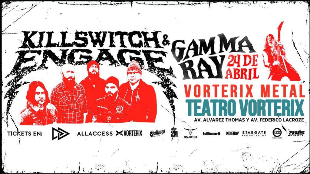 Killswitch Engage y Gamma Ray tocarán por primera vez&nbsp;juntos