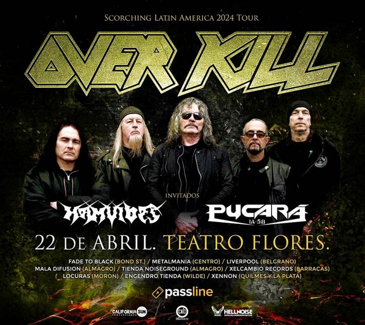 Overkill vuelve al Teatro Flores: dónde puedo comprar las&nbsp;entradas