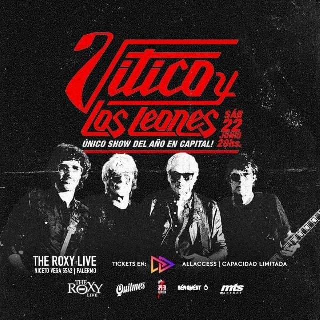 ¡Vitico y Los Leones tocará en The Roxy&nbsp;Live!