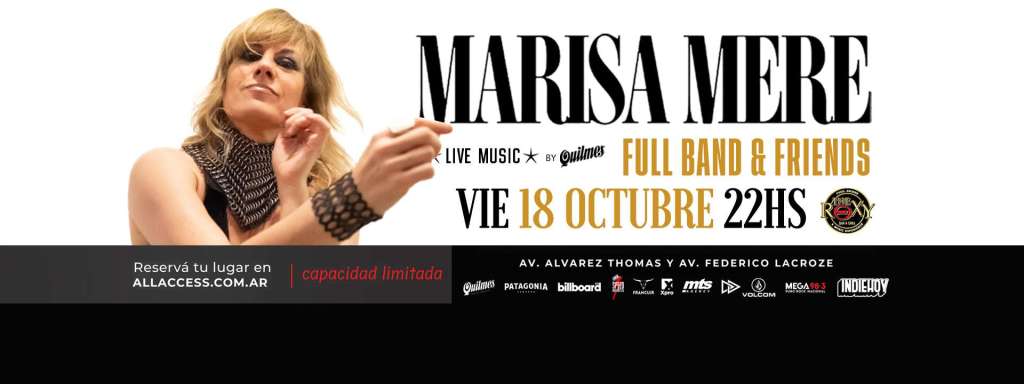 Marisa Mere & Friends: cúando y donde se presentará la&nbsp;artista